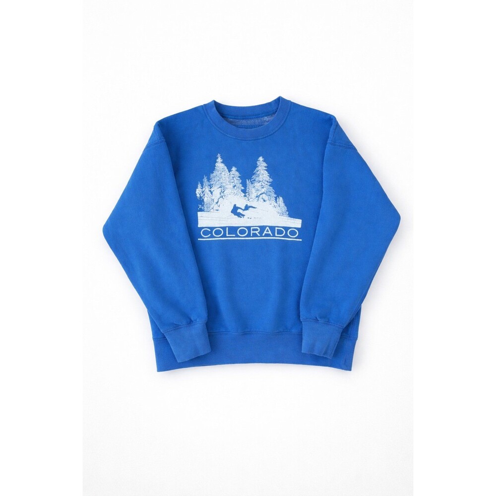 American Eagle Colorado Graphic Crewneck Sweatshirt – Blue – XS